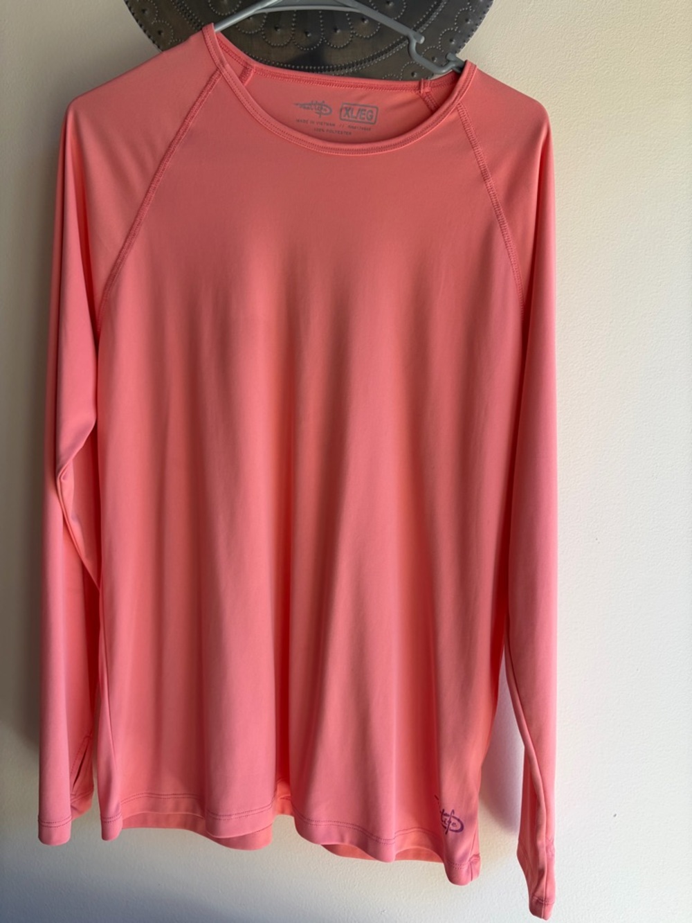 Performance Long Sleeve Tee - Coral Pink